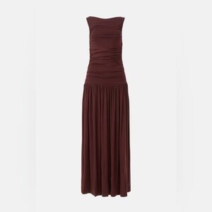 Runway Patmos Dress - Dark Walnut